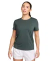 Nike Dri-fit One Women's Standard Fit Short-sleeve Top In Vintg,blac