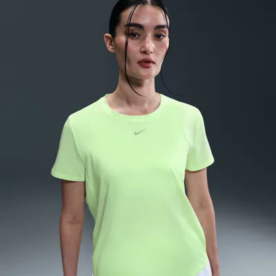 Nike Women's One Classic Dri-fit Short-sleeve Top In Yellow