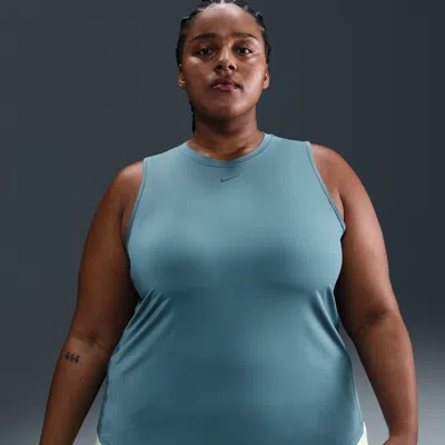 Nike Women's One Classic Dri-fit Tank Top (plus Size) In Blue