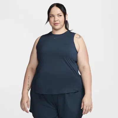 Nike Women's One Classic Dri-fit Tank Top (plus Size) In Blue