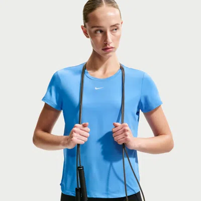 Nike Women's One Classic Dri-fit Short-sleeve Top In Blue