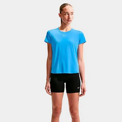Nike Women's One Classic Dri-fit Short-sleeve T-shirt In Blue