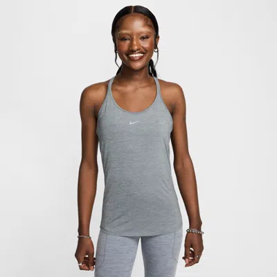 Nike Women's One Classic Dri-fit Strappy Tank Top In Gray