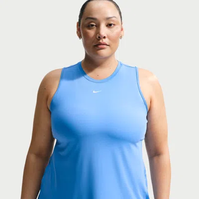 Nike Women's One Classic Dri-fit Tank Top (plus Size) In Blue