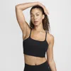 Nike Women's One Convertible Light-support Lightly Lined Longline Sports Bra In Black