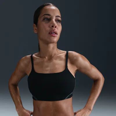 Nike Women's One Convertible Light-support Lightly Lined Sports Bra In Black,blac