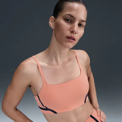 Nike Women's One Convertible Light-support Lightly Lined Sports Bra In Orange
