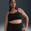 Nike Women's One Convertible Light-support Lightly Lined Sports Bra (plus Size) In Black