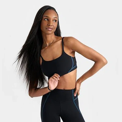 Nike Women's One Convertible Light-support Sports Bra In Black/white