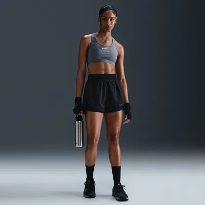 Nike Women's One Dri-fit 2-in-1 Shorts In Black