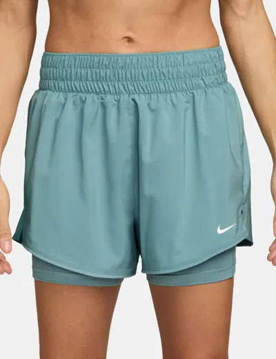 Nike Women's One Dri-fit 2-in-1 Shorts In Green