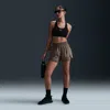 Nike Women's One Dri-fit 2-in-1 Shorts In Brown