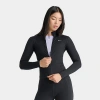 Nike Women's One Dri-fit Fitted Full-zip Jacket In Black