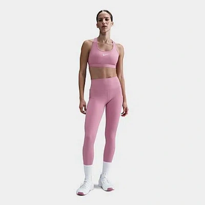 Nike Women's One Dri-fit High-rise 7/8 Training Tights In Elemental Pink/black