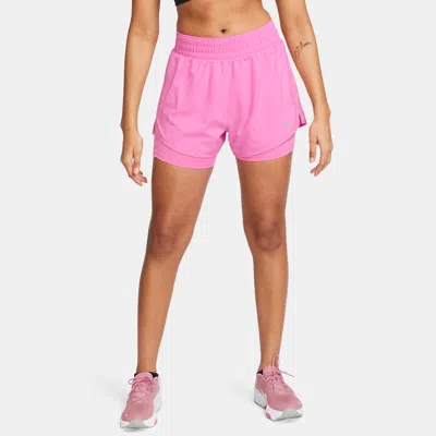 NIKE WOMEN'S ONE DRI-FIT HIGH-WAISTED 3" 2-IN-1 SHORTS,1014071799