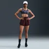 Nike Women's One Dri-fit High-waisted 3" 2-in-1 Shorts In Burgundy