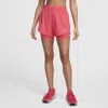 Nike Women's One Dri-fit High-waisted 3" 2-in-1 Shorts In Pink