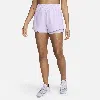 Nike Women's One Dri-fit High-waisted 3" 2-in-1 Shorts In Purple