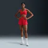 Nike Women's One Dri-fit High-waisted 3" 2-in-1 Shorts In Red