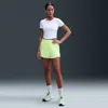 Nike Women's One Dri-fit High-waisted 3" 2-in-1 Shorts In Yellow
