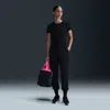 Nike Women's One Dri-fit High-waisted 7/8 Jogger Pants In Black,blac