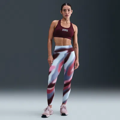 Nike Women's One Dri-fit High-waisted 7/8 Leggings In Red