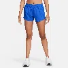 Nike Dri-fit Mid-rise 3-inch Brief-lined Shorts In Blue