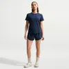 Nike Women's One Dri-fit Mid-rise 3" Brief-lined Shorts In Blue