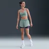 Nike Women's One Dri-fit Mid-rise 3" Brief-lined Shorts In Green