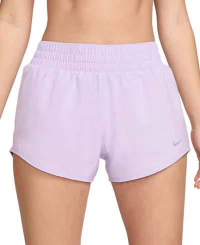 Nike Women's One Dri-fit Mid-rise Brief-lined Shorts In Llcblm,refs