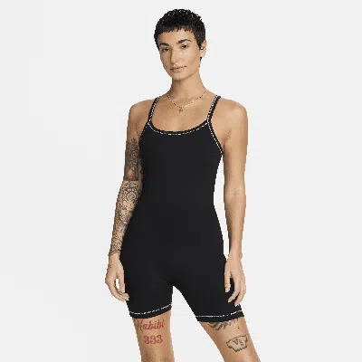 Nike Women's One Dri-fit Short Bodysuit In Black