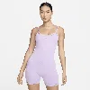 Nike Women's One Dri-fit Short Bodysuit In Purple