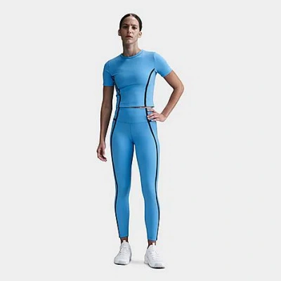 NIKE NIKE WOMEN'S ONE DRI-FIT SHORT-SLEEVE FITTED T-SHIRT SIZE SMALL POLYESTER/SPANDEX