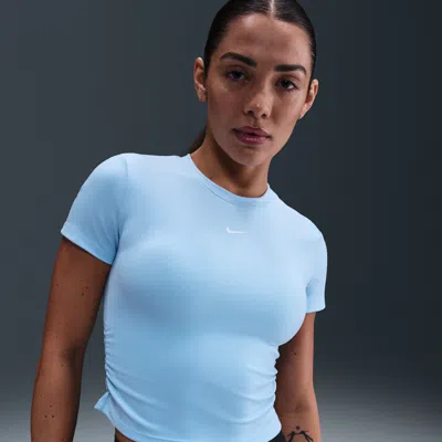 Nike Women's One Dri-fit Short-sleeve Top In Blue
