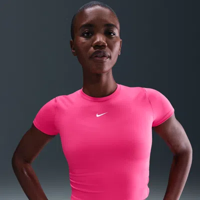 Nike Women's One Dri-fit Short-sleeve Top In Pink
