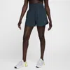 Nike Women's One Dri-fit Ultra High-waisted 3" Brief-lined Shorts In Armory Navy/reflective Silver
