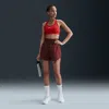 Nike Women's One Dri-fit Ultra High-waisted 3" Brief-lined Shorts In Red