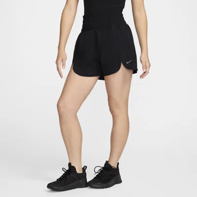 Nike Women's One Dri-fit Ultra High-waisted Brief-lined Shorts In Black/cool Grey