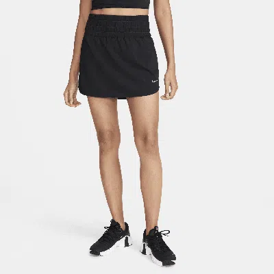 Nike Women's One Dri-fit Ultra High-waisted Skort In Black