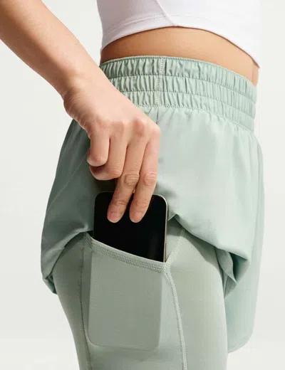 Nike Women's One Dri-fit 2-in-1 Shorts In Green