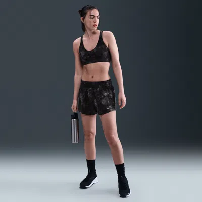 Nike Women's One Dri-fit Brief-lined Shorts In Black