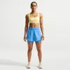 Nike Women's One Dri-fit High-waisted 3" 2-in-1 Shorts In Blue