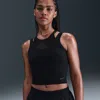 Nike Women's One Fitted Dri-fit Cropped Tank Top