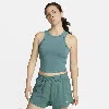 Nike Women's One Fitted Dri-fit Cropped Tank Top In Green