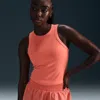 Nike Women's One Fitted Dri-fit Cropped Tank Top In Pink