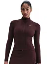 Nike Women's One Fitted Dri-fit Full-zip Jacket In Red