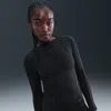 Nike Women's One Fitted Dri-fit Long-sleeve Top In Black