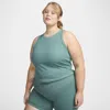 Nike Women's One Fitted Dri-fit Ribbed Tank Top (plus Size) In Green