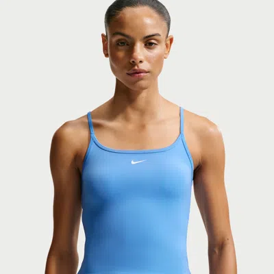 Nike Women's One Fitted Dri-fit Cami Tank Top In Blue