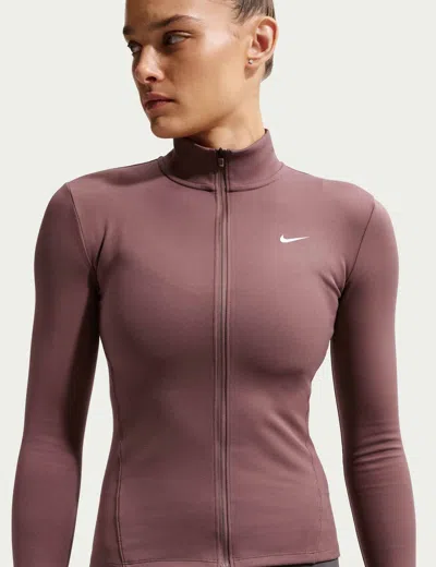 Nike Women's One Fitted Dri-fit Full-zip Jacket In Purple